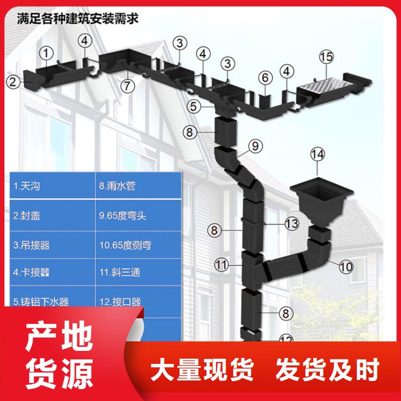 外墙方形彩铝雨水管解决方案