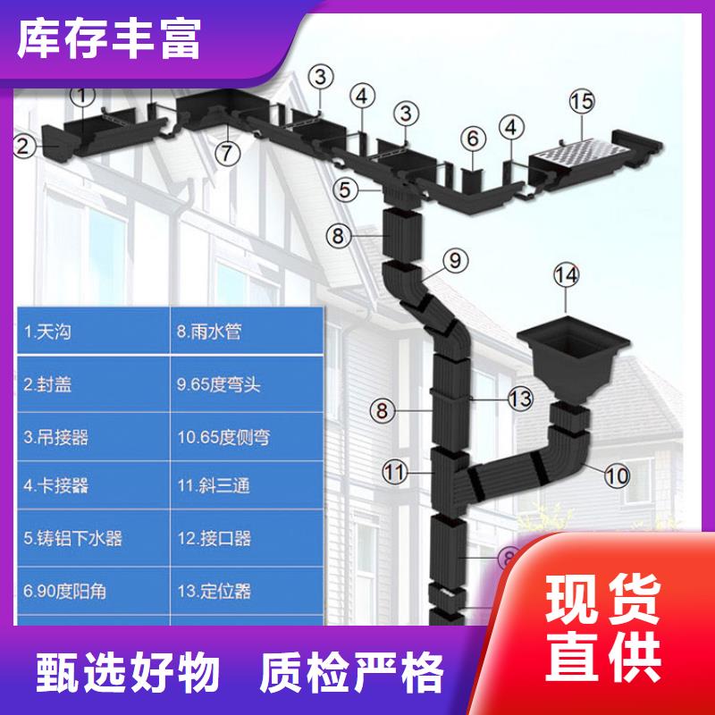 外墙方形彩铝雨水管解决方案