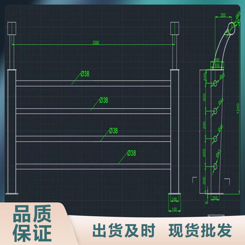 钢管烤漆防撞护栏产品环保无污染