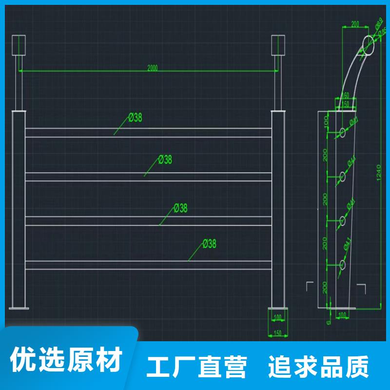 镀锌管景观桥梁护栏展鸿护栏常年承接