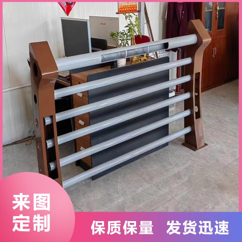 切割发货椭圆管灯光防撞栏杆