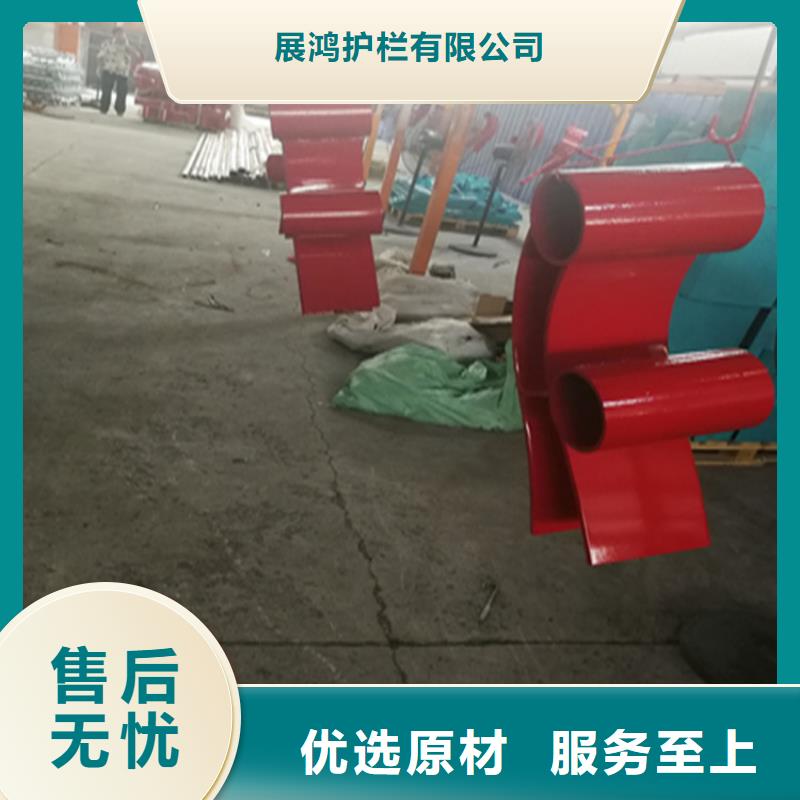 结构独特的椭圆管喷塑桥梁栏杆