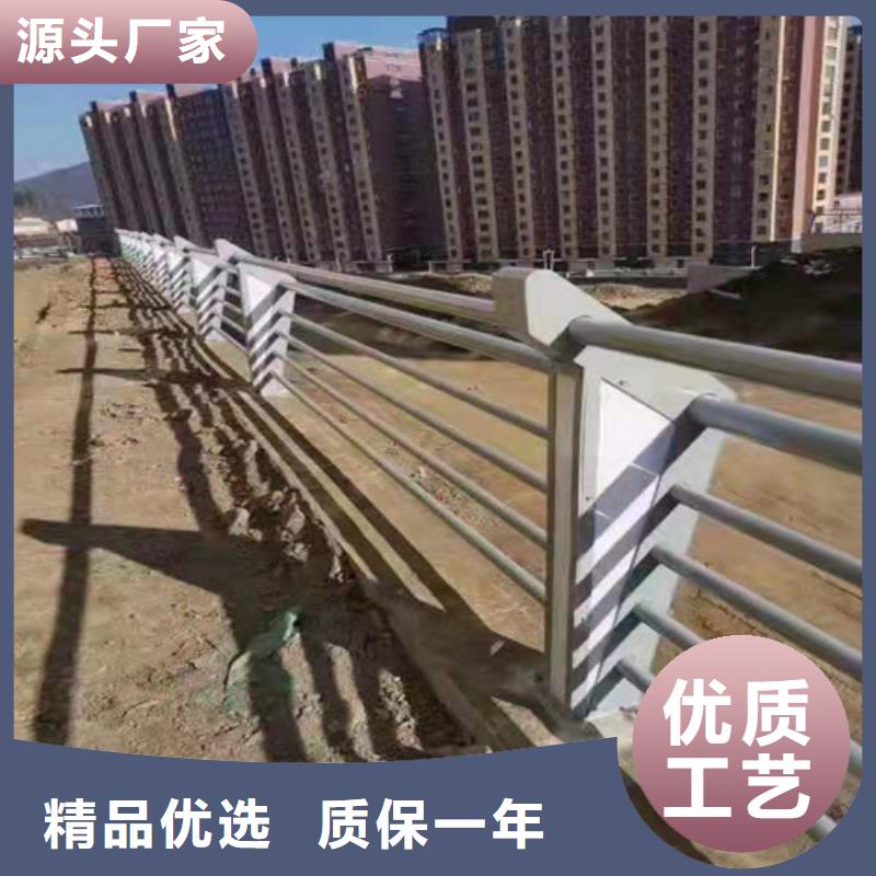 静电喷塑钢板立柱制作安装山东桥梁护栏厂