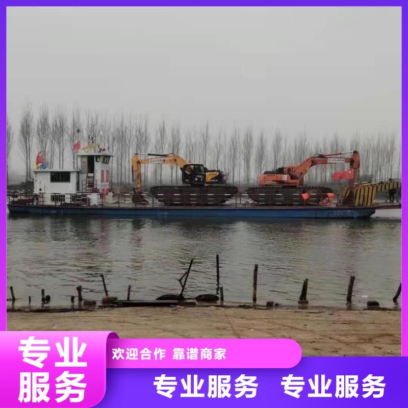 水上浮箱式挖掘机租赁质量为本