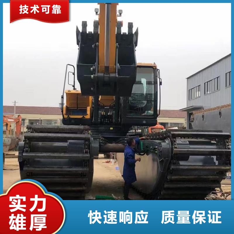 优质水上浮箱式挖掘机出租的基地