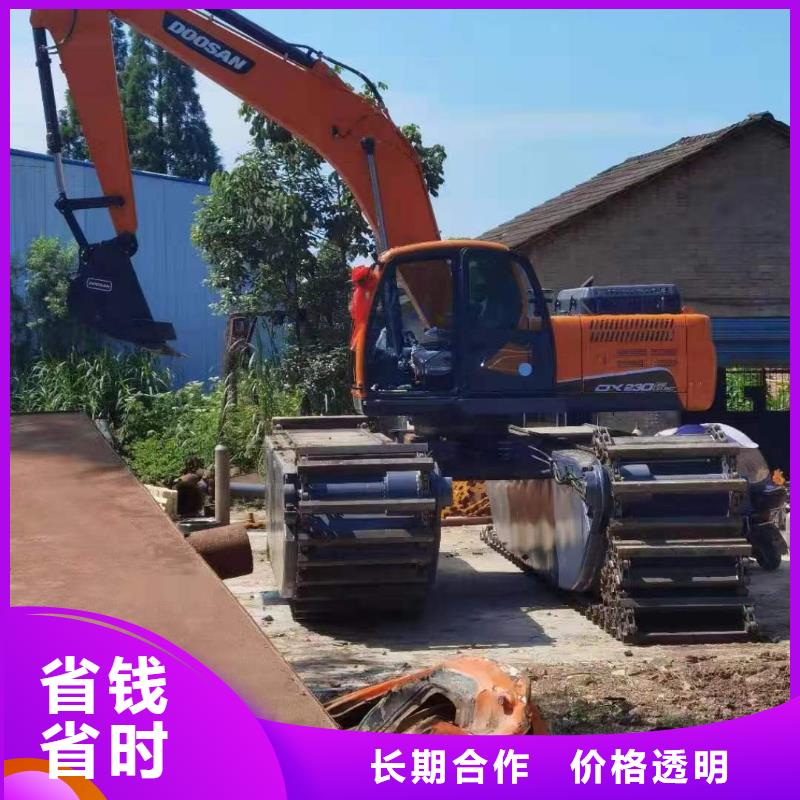 优质水上浮箱式挖掘机出租的基地
