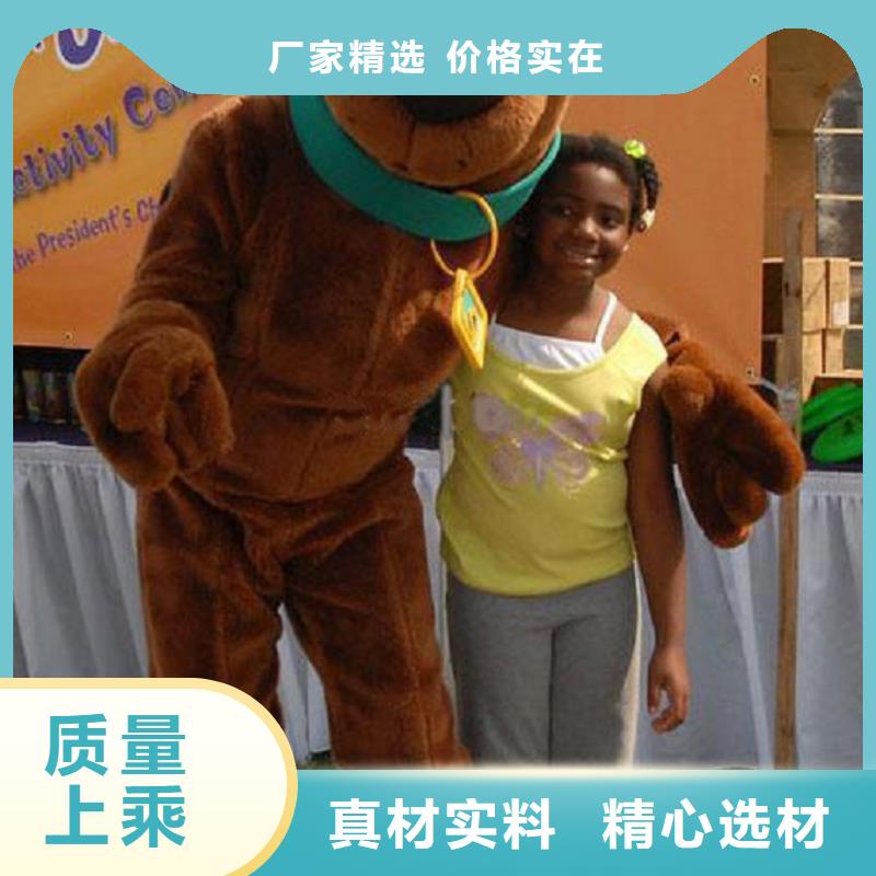 北京卡通行走人偶制作厂家/大号服装道具颜色多
