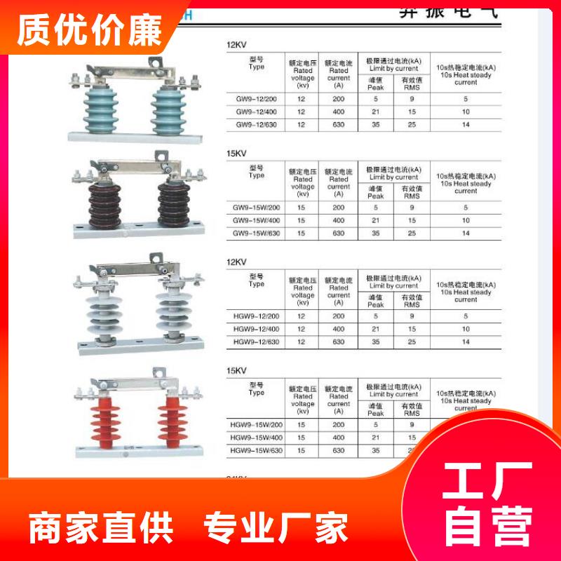 10KV单级隔离开关GW9-12W/200A