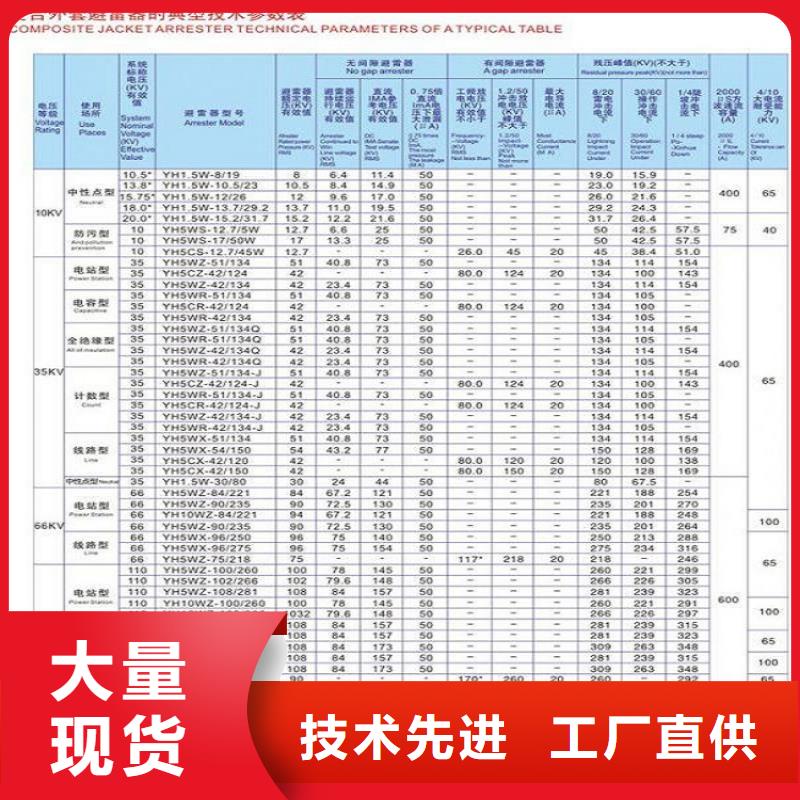 HY5WS-17/50氧化锌避雷器
