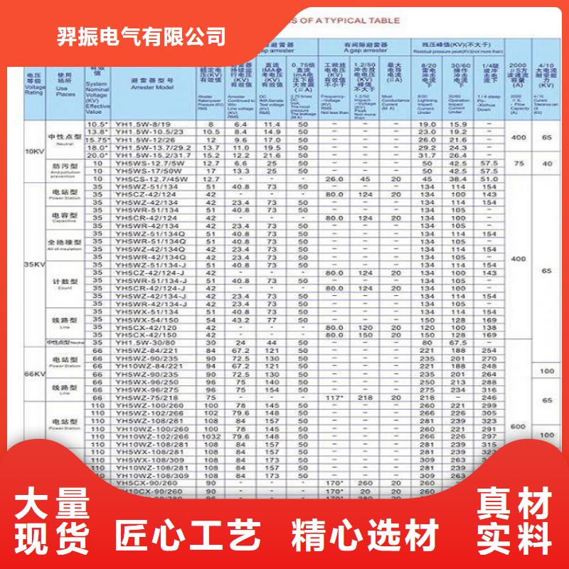 避雷器Y10W-108/266浙江羿振电气有限公司