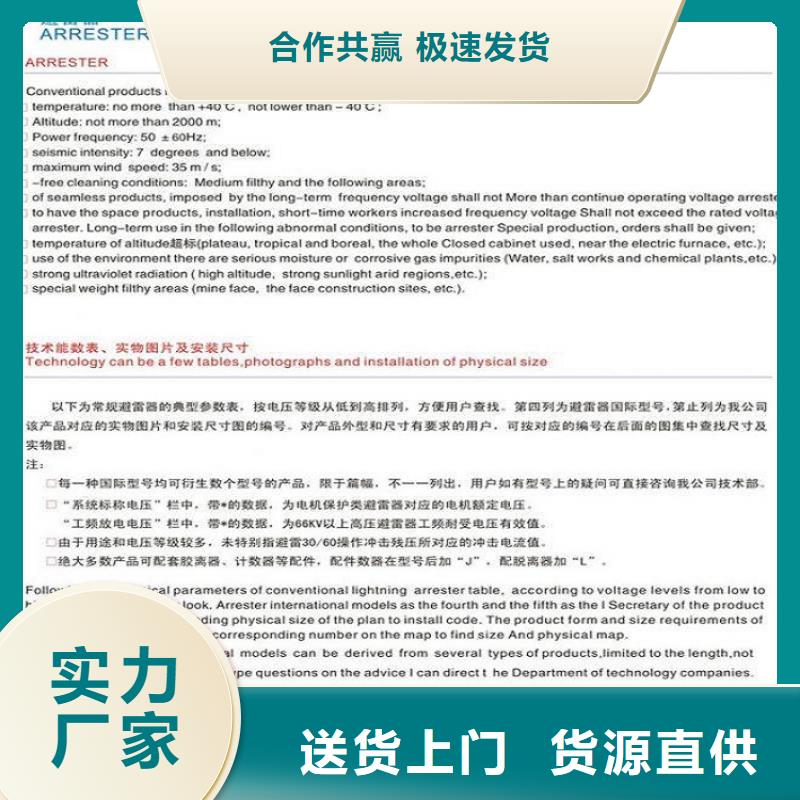 【氧化锌避雷器】避雷器YH5CX-13/35T