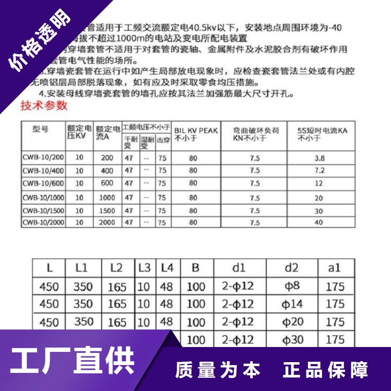 【穿墙套管】CWWB-24KV/3000