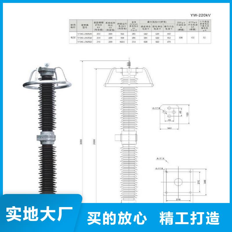 氧化锌避雷器Y10W-204/532