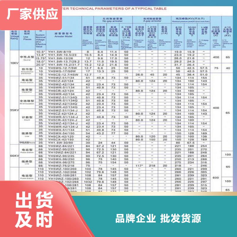 YH5WS-17/50氧化锌避雷器