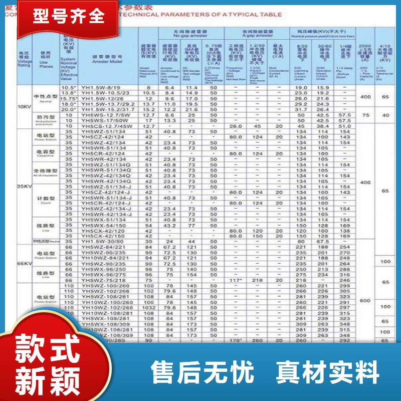 氧化锌避雷器YH10CX4-180/520K现货直供