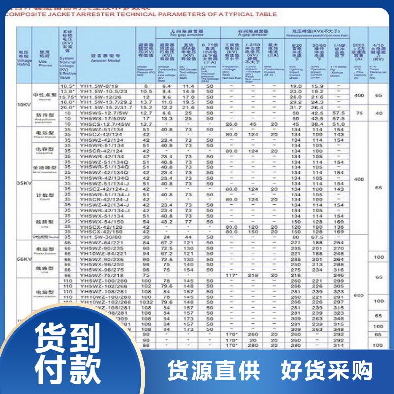 【羿振电力设备】【避雷器】HY10WT-41/115