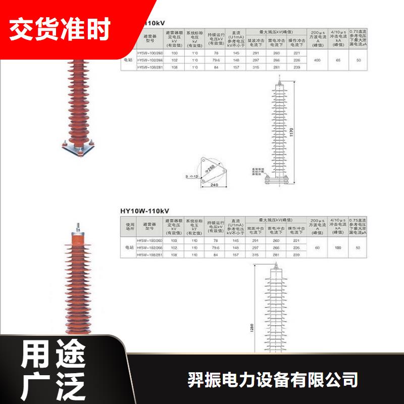 瓷外套金属氧化物避雷器Y10W-192/500浙江羿振电气有限公司