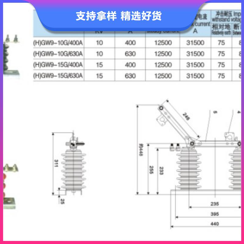【高压隔离开关】GW9-10KV/1000A