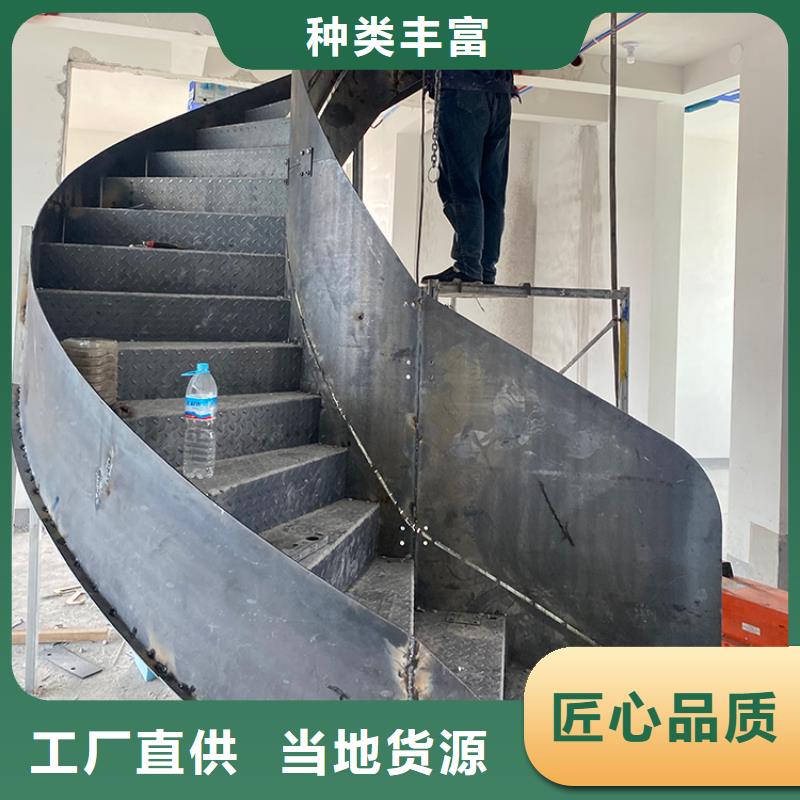 乌海家用弧型钢结构旋转楼梯免费出CAD图纸