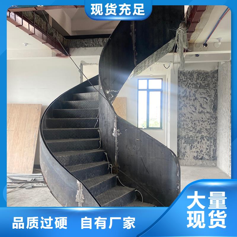 旋转楼梯公寓会所楼阁专用铁艺楼梯定制流程
