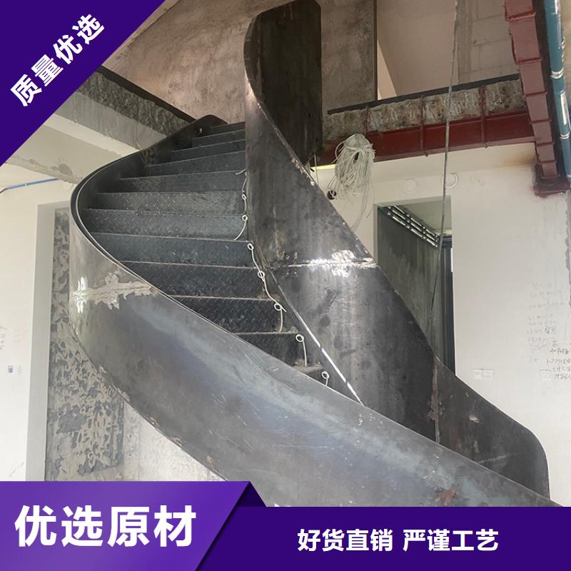 旋转楼梯公寓会所楼阁专用铁艺楼梯定制流程
