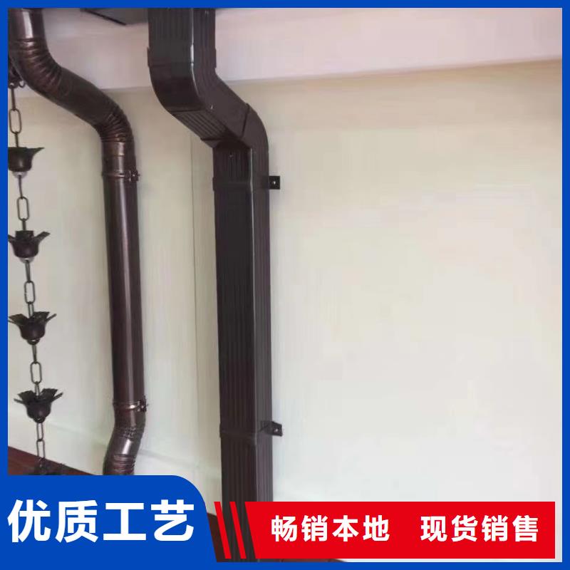 室外铝合金圆形落水管安装