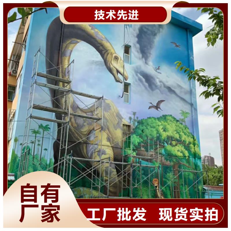 墙绘彩绘手绘墙画壁画文化墙彩绘户外墙绘3D墙画墙面手绘架空层墙体彩绘