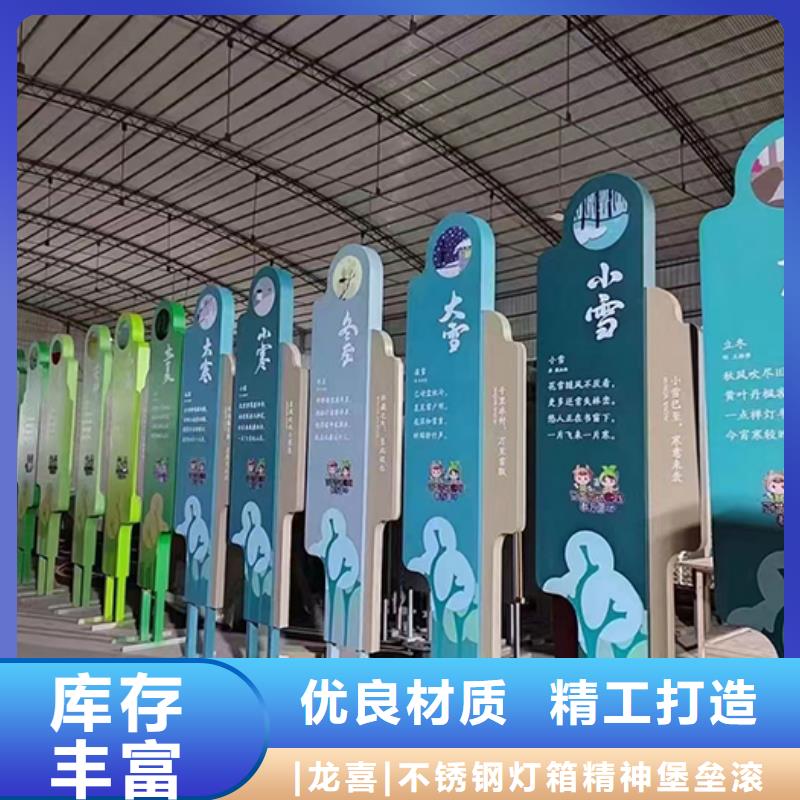 景观小品标识牌来厂考察