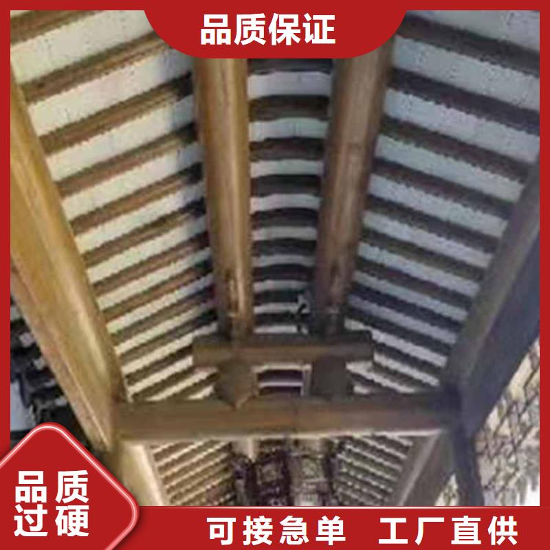 防腐木古建亭子来厂考察