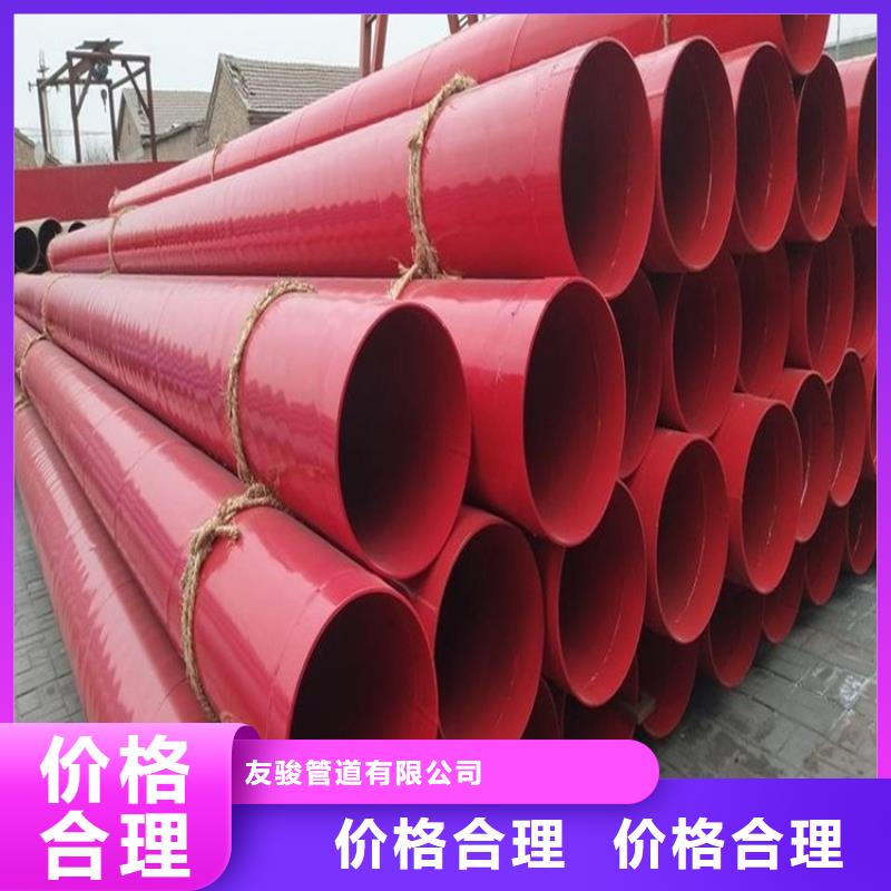 沟槽涂塑钢管来厂考察