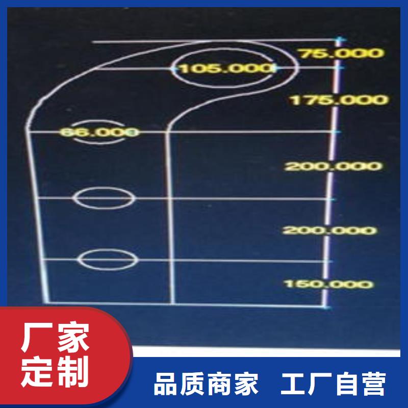 Q235材质钢板立柱切割304不锈钢复合管护栏价格海量现货直销