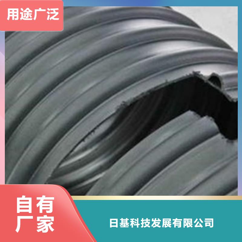 HDPE聚乙烯钢带增强缠绕管PE给水管现货直发
