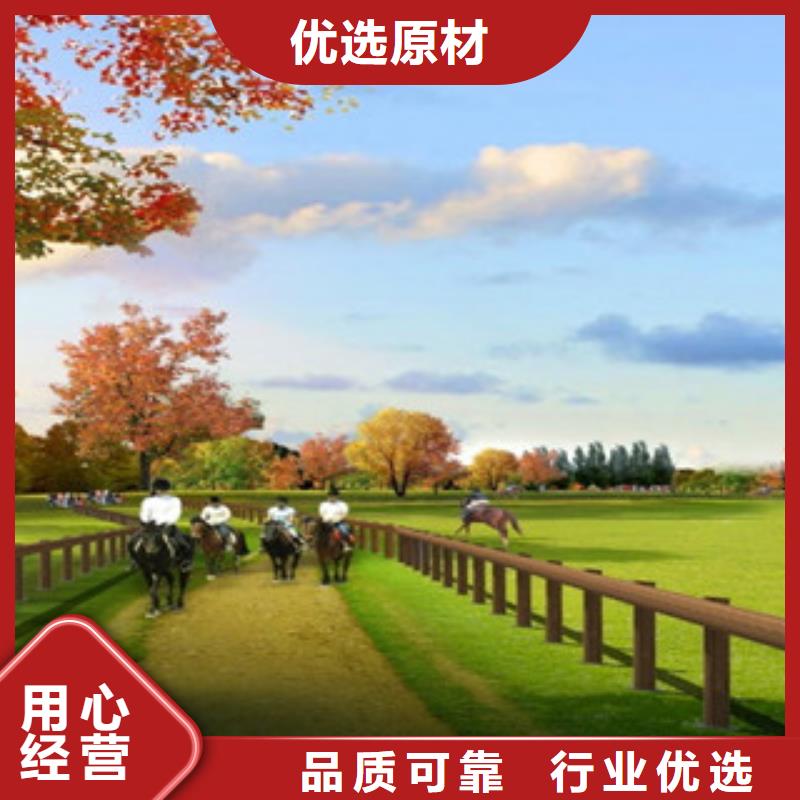 生产钢背木护栏厂家公园河道栏杆护栏订做