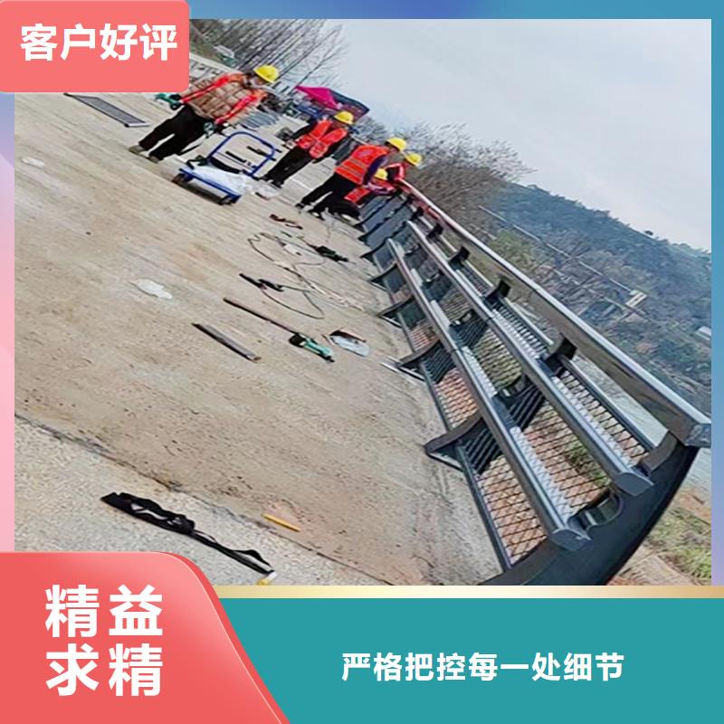 Q355B桥梁景观栏杆安装透明桥梁护栏